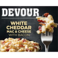 Devour White Cheddar Mac & Cheese with Smoked Bacon Frozen Meal, 12 Ounce