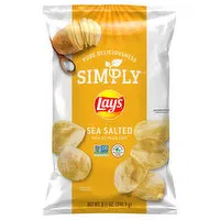 Lay's Simply Potato Chips, Thick Cut, Sea Salted, 8.5 Ounce