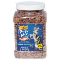 Friskies Party Mix Beachside Crunch Cat Treats with Ocean Whitefish & Flavors of Shrimp, Crab & Tuna, 20 Ounce