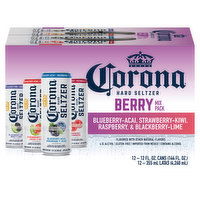 Corona Hard Seltzer, Berry, Mix Pack, 12 Each