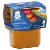 Gerber Sweet Potato Corn, 2nd Foods, Sitter, 2 Pack, 2 Each