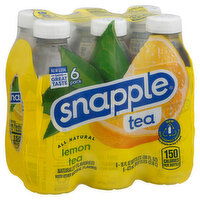 Snapple Tea, Lemon, 6 Pack, 6 Each