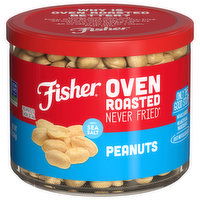 Fisher Oven Roasted Never Fried Peanuts, 12 Ounce