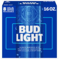Bud Light Beer, 8 Each