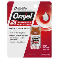 Orajel Toothpaste & Mouth Sores, Fast-Acting Liquid, 0.45 Fluid ounce