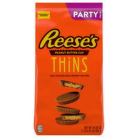 Reese's Peanut Butter Cup, Thins, Party Pack, 24.05 Ounce