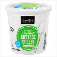 Essential Everyday Cottage Cheese, Small Curd, 1% Milkfat, Low Fat, 24 Ounce