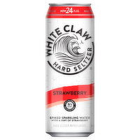 White Claw Hard Seltzer Hard Seltzer, Strawberry, 24 Fluid ounce