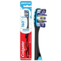 Colgate 360 Advanced Adult Manual Floss-Tip Bristles Toothbrush, 1 Each