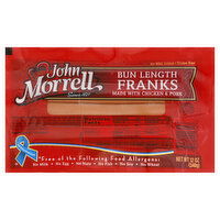 John Morrell Franks, Bun Length, 12 Ounce