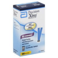 Precision Xtra Test Strips, Blood Glucose, 100 Each