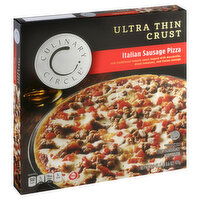 Culinary Circle Pizza, Ultra Thin Crust, Spicy Italian Sausage, 16.6 Ounce