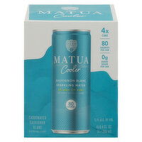 Matua Cooler Sauvignon Blanc, Splash of Kiwi, Sparkling Water, 4 Each