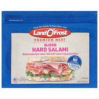 Land O'Frost Salami, Hard, Sliced, Premium Meat, 9 Ounce