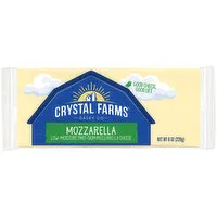 Crystal Farms Cheese, Part-Skim, Low-Moisture, Mozzarella, 8 Ounce