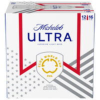 Michelob Ultra Beer, Light, Superior, 12 Each