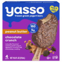 Yasso Greek Peanut Butter Chocolate Crunch Yogurt Bars, 4 Each