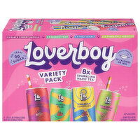 Loverboy Hard Tea, Sparkling, Variety Pack, 8 Each