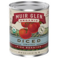 Muir Glen Organic Tomatoes, Fire Roasted, Diced, 28 Ounce