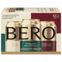 Bero Beer, Noon Wheat/Kingston Golden Pils/Edge Hill Hazy IPA, Variety Pack, 12 Each