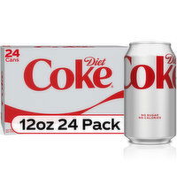 Diet Coke Soda Soft Drink, 24 Each