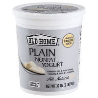 Old Home Yogurt, Nonfat, Plain, 32 Ounce