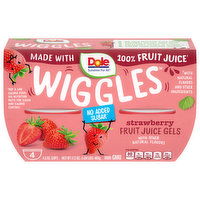 Dole Wiggles Fruit Juice Gels, Strawberry, 4 Each