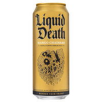 Liquid Death Sparkling Water, Mango Chainsaw, 16.9 Fluid ounce