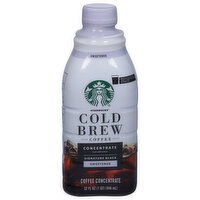 Starbucks Coffee Concentrate, Cold Brew, Signature Black, Sweetened, 32 Fluid ounce