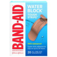 Band-Aid Water Block All One Size Adhesive Bandages, 20 Each