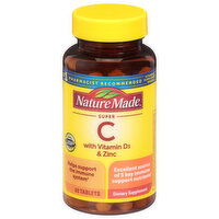 Nature Made Super C, with Vitamin D3 & Zinc, Tablets, 60 Each