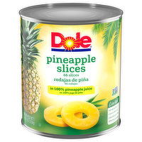Dole Pineapple Slices in 100% Pineapple Juice, 6.68 Pound
