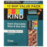 Kind Bars, Dark Chocolate Nuts & Sea Salt, Value Pack, 12 Each