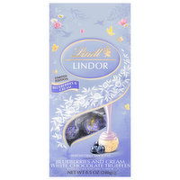 Lindt Lindor Chocolate Truffles, White, Blueberries & Cream, 8.5 Ounce