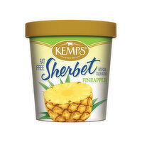 Kemps pineapple flavored sherbet, 16 Ounce