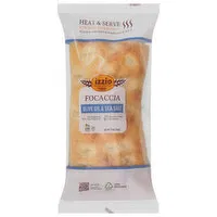 Izzio Artisan Bakery Focaccia, Olive Oli & Sea Salt, 11 Ounce