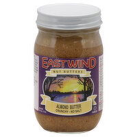 East Wind Nut Butters Almond Butter, Crunchy, No Salt, 16 Ounce