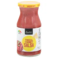 Essential Everyday Salsa, Thick & Chunky, Medium, 16 Ounce