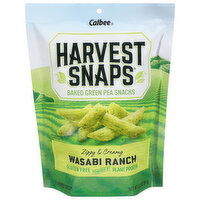 Harvest Snaps Green Pea Snacks, Baked, Wasabi Ranch, 3.3 Ounce