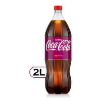 Coca-Cola Flavors  Cherry Soda Soft Drink, 2 Litre