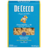 De Cecco Orecchiette, No. 91, 1 Pound