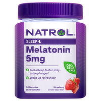 Natrol Melatonin, Sleep, 5 mg, Gummies, Strawberry, 90 Each