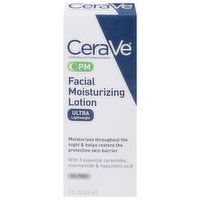 CeraVe Facial Moisturizing Lotion, Ultra Lightweight, PM, 3 Fluid ounce