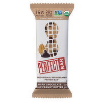 PERFECT BAR Gluten-Free Dark Chocolate Chip Peanut Butter Refrigerated Protein Bar, 2.3 Ounce