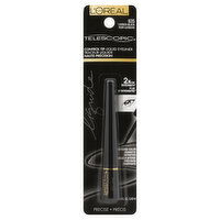 L'Oreal Telescopic Liquid Eyeliner, Control Tip, Precise, Carbon Black 835, 0.88 Ounce