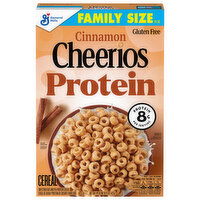 Cheerios Protein Gluten Free Cinnamon Cereal Family Size, 15 Ounce