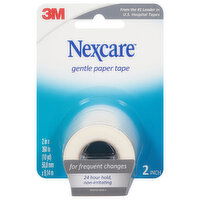 Nexcare Paper Tape, Gentle, 2 Inch, 1 Each