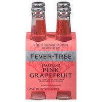 Fever-Tree Soda, Pink Grapefruit, Sparkling, 4 Each