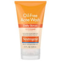 Neutrogena Oil-Free Acne Wash Daily Scrub, 4.2 Fluid ounce