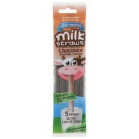 Sylvan Meadows Milk Straws, Chocolate, 5 Each